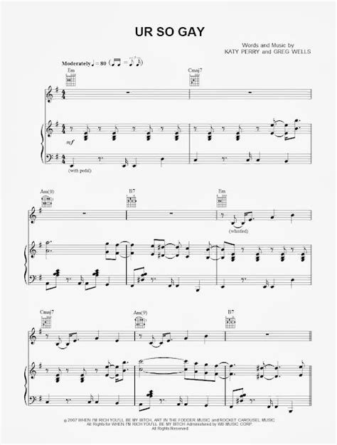 ur so gay chords